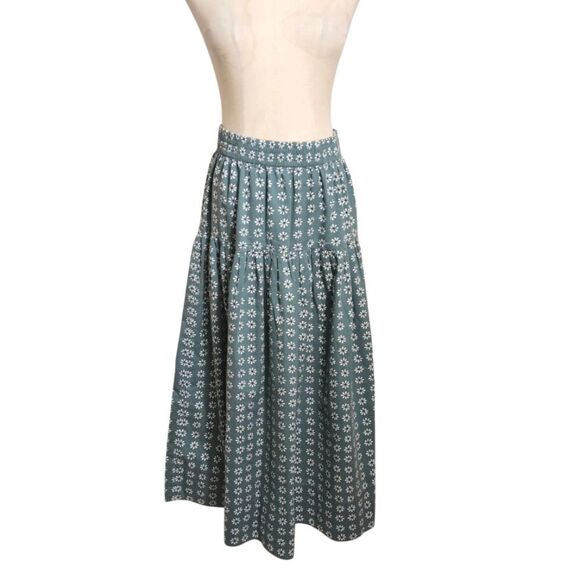 The Great Sage Green Floral Peasant Maxi Skirt - Picture 1 of 7